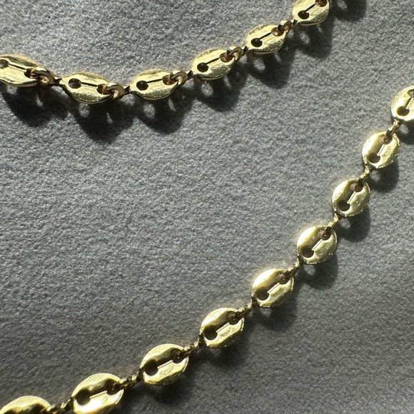24k Gold Filled Mariner chain 18.5” long with 4mm links and TOGGLE clasp - Picture 4 of 9